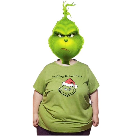 Torrid Resting Grinch Face Classic Tee - Picture 3 of 3